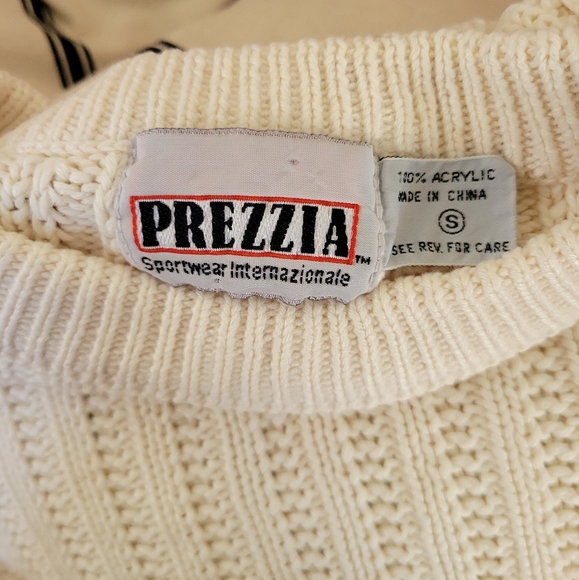 Vintage Prezzia Chunk Knit Crop Sweater - Picture 3 of 7